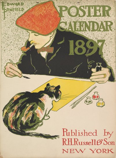 G28 1897年日历封面 1896 — 爱德华·彭菲尔德 海报艺术