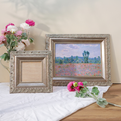 法式郁金香雕花银色画框 (型号76260808-Y)
