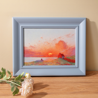 G15 碧海长风·印象派《海滨夕照》——名画复刻装饰油画