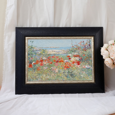 G47 莫奈《海滨花野》装饰画