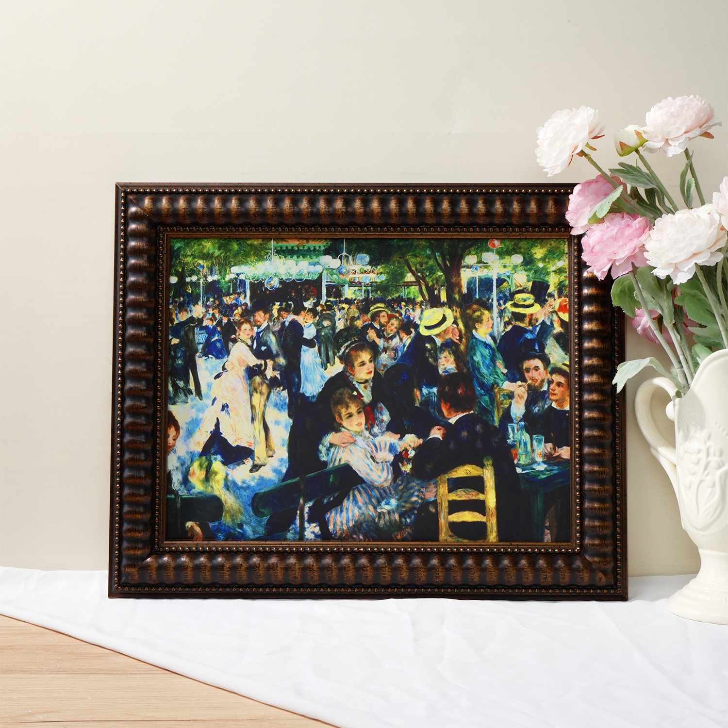 G246 雷诺阿《煎饼磨坊的舞会》装饰画- 名画复刻油画