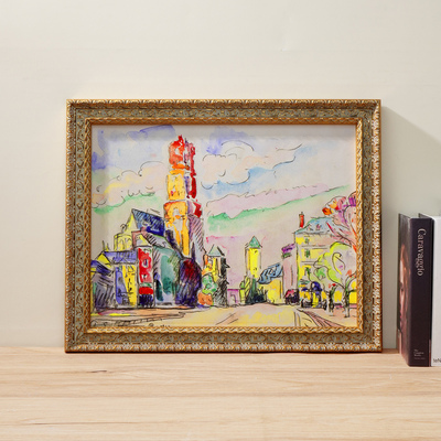 G279 亨利·马蒂斯 Henri Matisse《地中海小镇》装饰画