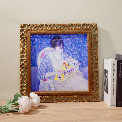 G308 印象派《花间少女》装饰画